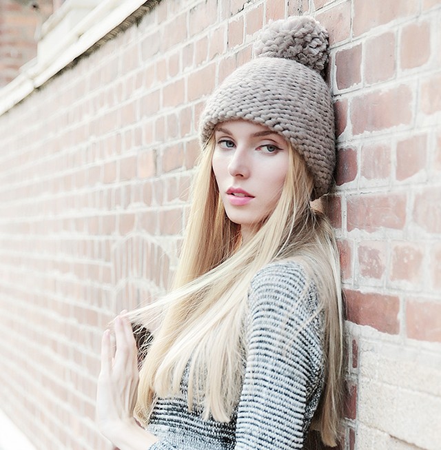 秋冬保暖又時(shí)髦，一頂針織帽就足夠！