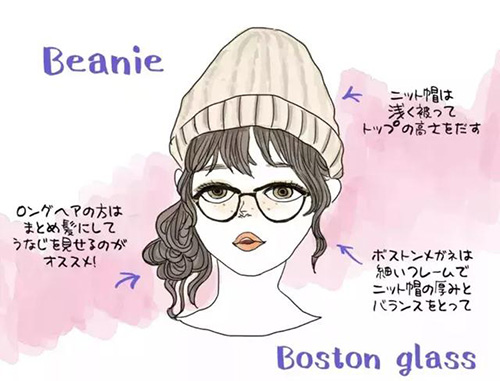 接地氣的小仙女一定要看看！冬天佩戴上帽子和眼鏡