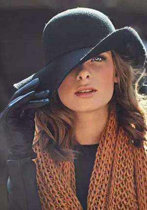 冬天戴帽子不能跟風(fēng)，要選擇適合自己臉型的